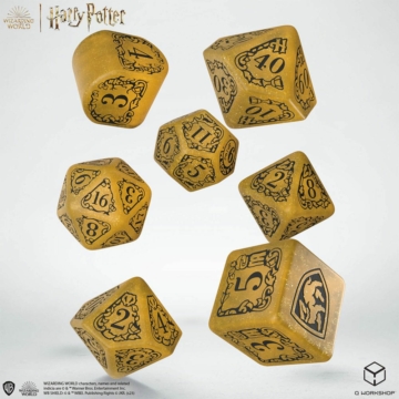 Harry Potter Dobókocka Készlet Hufflepuff Modern Dice Set - Sárga