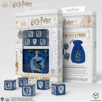 Harry Potter Dobókocka Készlet Tartóval Ravenclaw Dice & Pouch Set