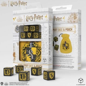 Harry Potter Dobókocka Készlet Tartóval Hufflepuff