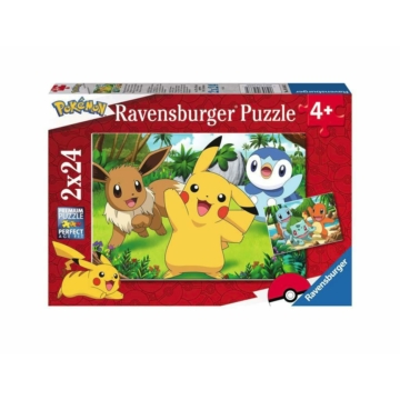 Pokémon Children's Jigsaw Puzzle Pikachu & Friends (2 x 24 db)