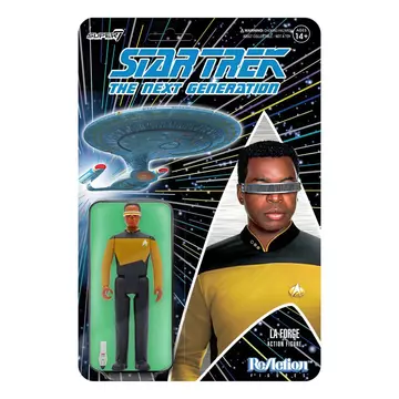 Star Trek: The Next Generation ReAction Akció Figura Wave 2 Lt. Commander La Forge 10 cm