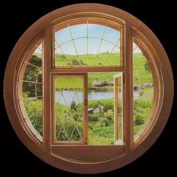 The Hobbit Giant Fali Dekor Hobbit Window 70 CM Átmérő
