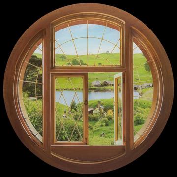 The Hobbit Giant Fali Dekor Hobbit Window 70 CM Átmérő