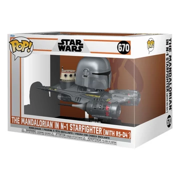 Star Wars: The Mandalorian Funko POP! Rides Figura - Mandalorian in N1 Starfighter 15 cm