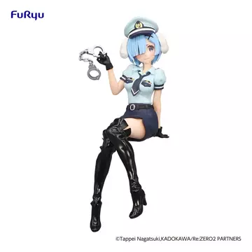 Re:Zero Starting Life in Another World Noodle Stopper PVC Szobor - Rem Police Officer Cap with Dog Ears 14 cm