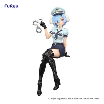 Re:Zero Starting Life in Another World Noodle Stopper PVC Szobor - Rem Police Officer Cap with Dog Ears 14 cm