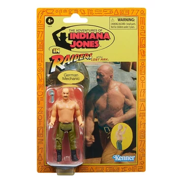 Indiana Jones Retro Collection Actió Figura German Mechanic (Raiders of the Lost Ark) 10 cm