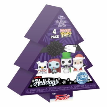 Nightmare before Christmas Pocket Funko POP! Figura 4-Pack Tree Holiday 4 cm