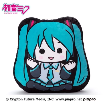 Hatsune Miku 2D PlüssFigura Plüsspárna Miku 34 cm (Megáll Állva)