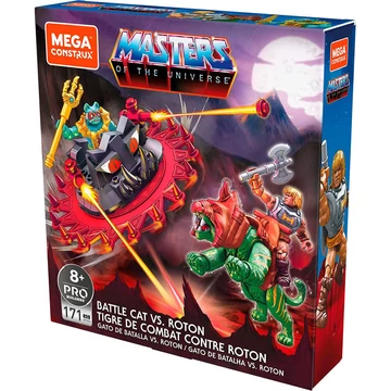 Építőkészlet Mega Contrux Battle Cat vs Roton Masters of the Universe Origins He-man