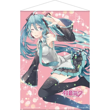 Hatsune Miku Wallscroll Pink Glitter Miku 50 x 70 cm Wallscroll - Poszter