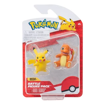 Pokémon Battle 2 Db-os Figura Szett Charmander #2, female Pikachu