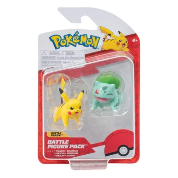 Pokémon Battle 2DB-os Figura Csomag Bulbasaur #2, Pikachu #1