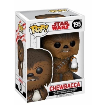 Star Wars Episode VIII Funko POP!  Figura - Chewbacca & Porg 9 cm