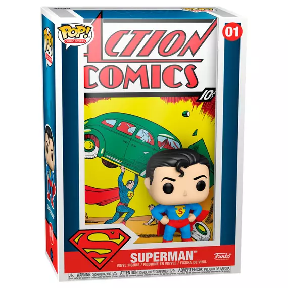 DC Comics Funko POP! Comic Cover Figura - Superman Action Comic 9 cm