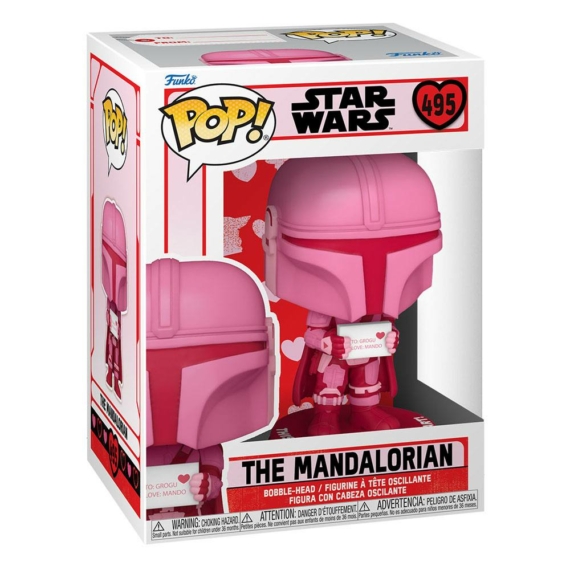 Star Wars Valentines Funko POP! Star Wars Figura The Mandalorian 9 cm