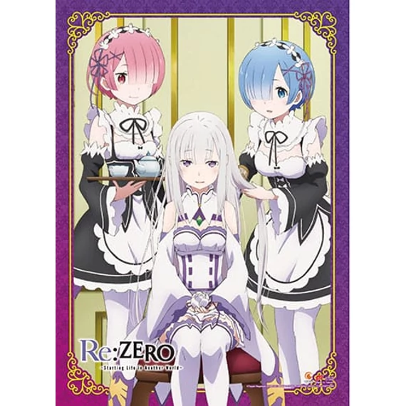 Re:Zero Starting Life in Another World -Emilia, Rem & Ram  Wall Scroll