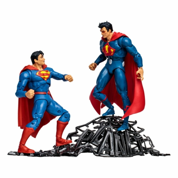 DC Multiverse Multipack Akció Figura Superman vs Superman of Earth-3 (Gold Label) 18 cm