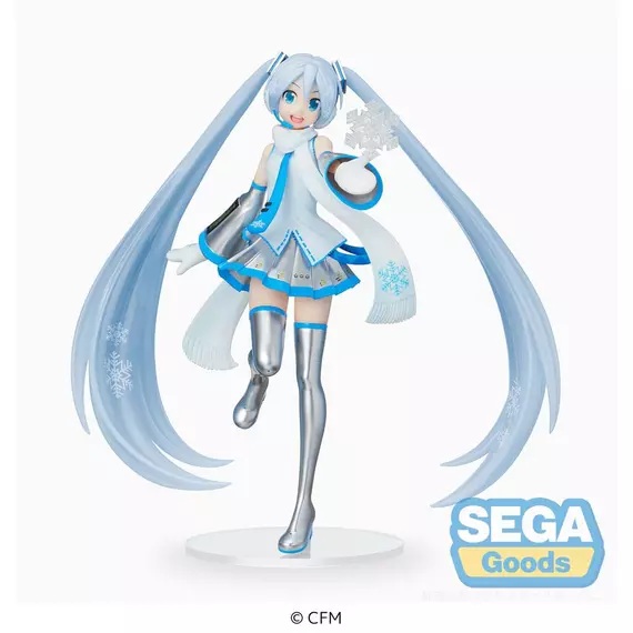 Hatsune Miku Luminasta PVC Szobor - Snow Miku Sky Town Ver. 22 cm