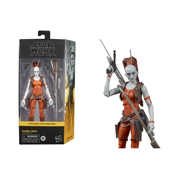 Star Wars The Black Series The Clone Wars Aurra Sing Akciófigura 15 CM