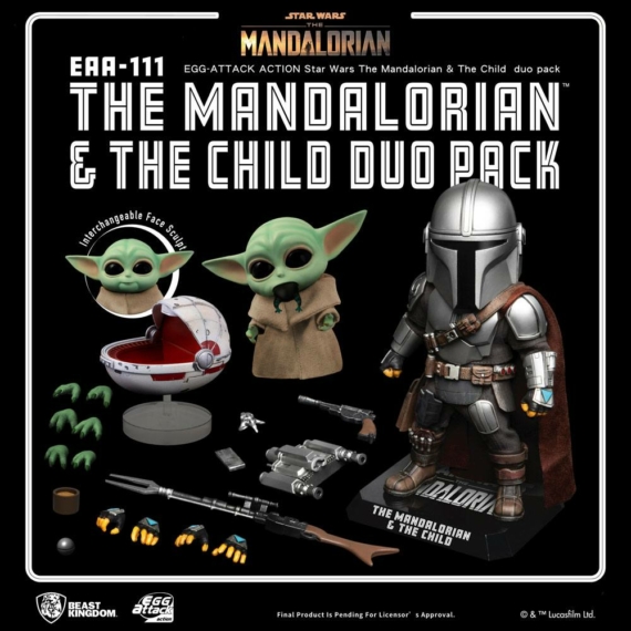 Star Wars The Mandalorian Egg Attack Action Action Figurák The Mandalorian & The Child 7 - 17 cm