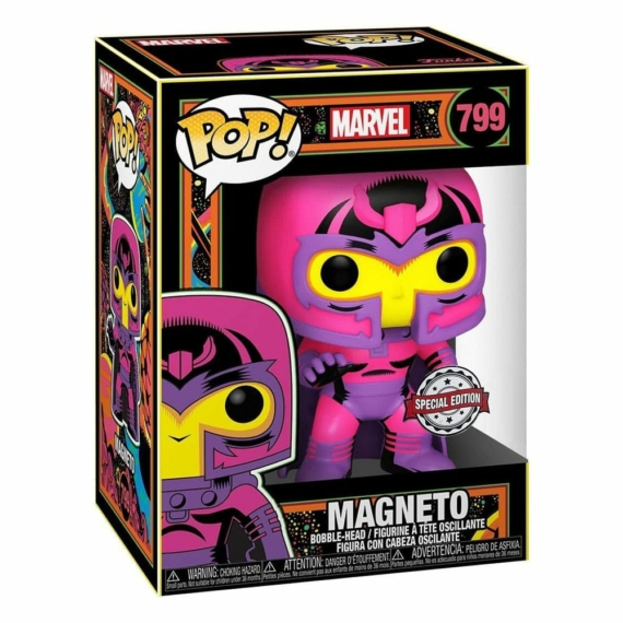 Marvel Funko POP! Black Light Figura - Magneto Exclusive 9 cm