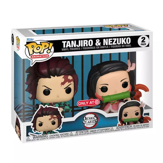 Demon Slayer: Kimetsu no Yaiba Funko POP! Animation Figura 2-Pack Tanjiro & Nezuko Special Edition 9 cm