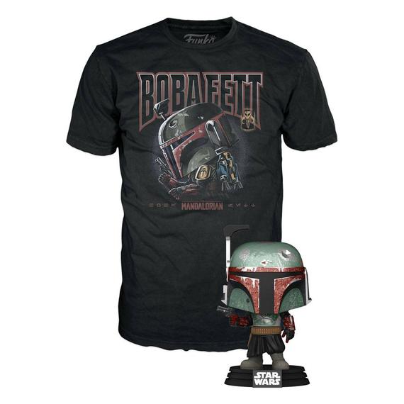 Star Wars: The Mandalorian Funko POP! & Tee Box Boba Fett Póló és Figura