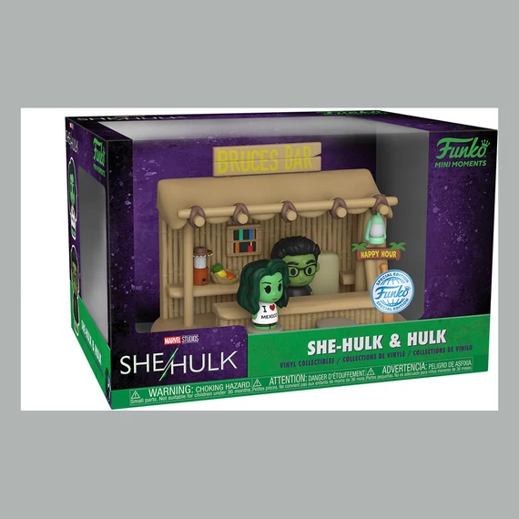 She-Hulk Funko POP! Mini Moment Vinyl Akció Figura Bar Scene 9 cm