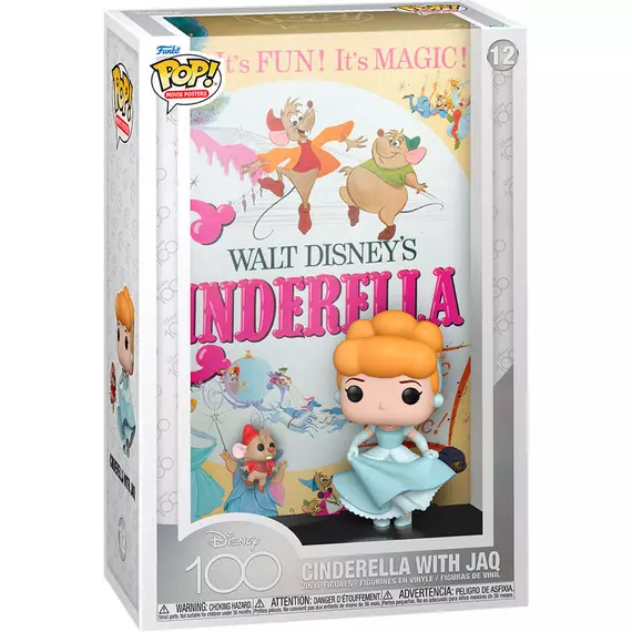 Disney's 100th Anniversary Funko POP! Movie Poster & Figura Cinderella 9 cm