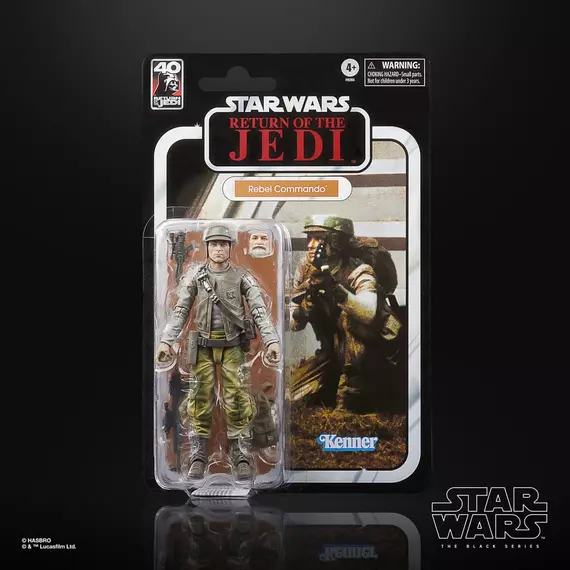 Star Wars Episode VI 40th Anniversary Black Series Figura Rebel Commando 15 cm