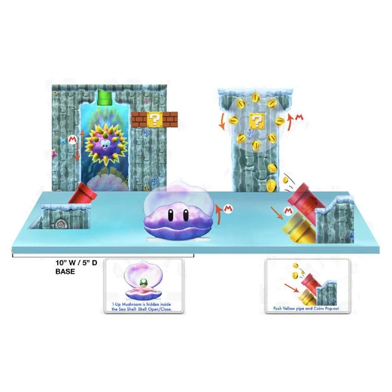 World of Nintendo Super Mario Deluxe Playset Underwater