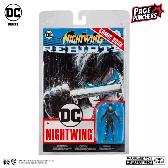 DC Direct Page Punchers Akció Figura Nightwing (DC Rebirth) 8 cm
