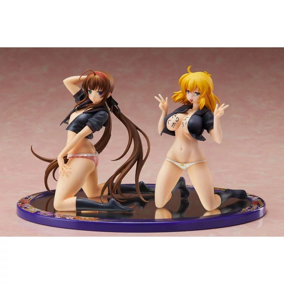 Senran Kagura NewWave Gburst PVC Statue 1/10 Ryobi x Ryona Bare Body Sailor Uniform Ver. 19 cm