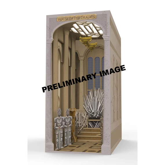 House of the Dragon Tiny Adventures Book Nook Mini Diorama Iron Throne 23 cm