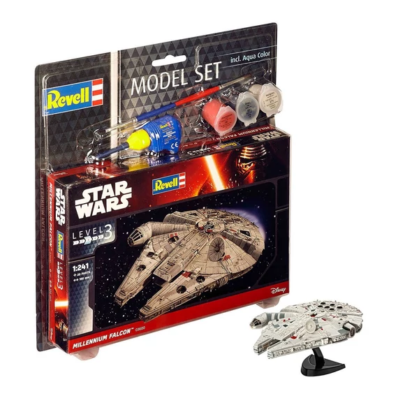 Star Wars Model Kit 1/241 Model Set Millennium Falcon 10 cm