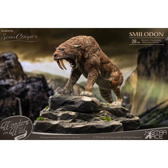 Wonders of the Wild Series Szobor Smilodon 28 cm