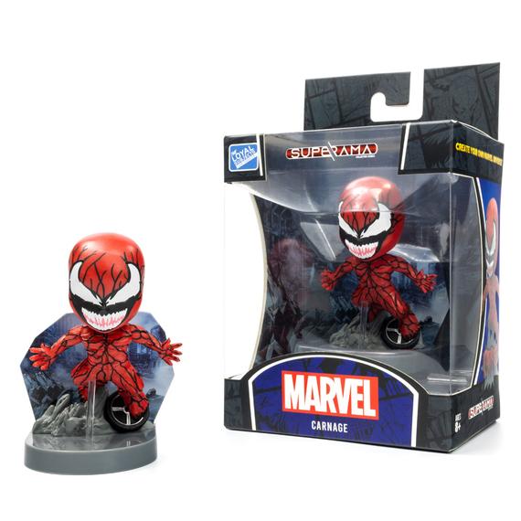 Marvel Superama Mini Diorama Spider-Man Metallic SDCC Exclusive 10 cm