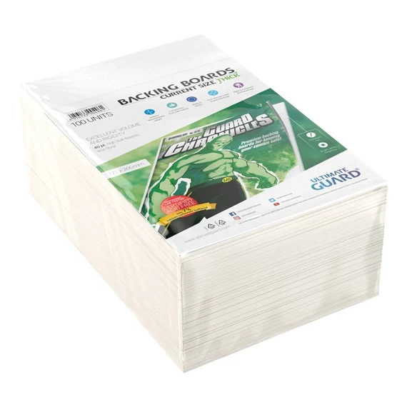 Ultimate Guard Comic Backing Boards (100) - Current Size Thick