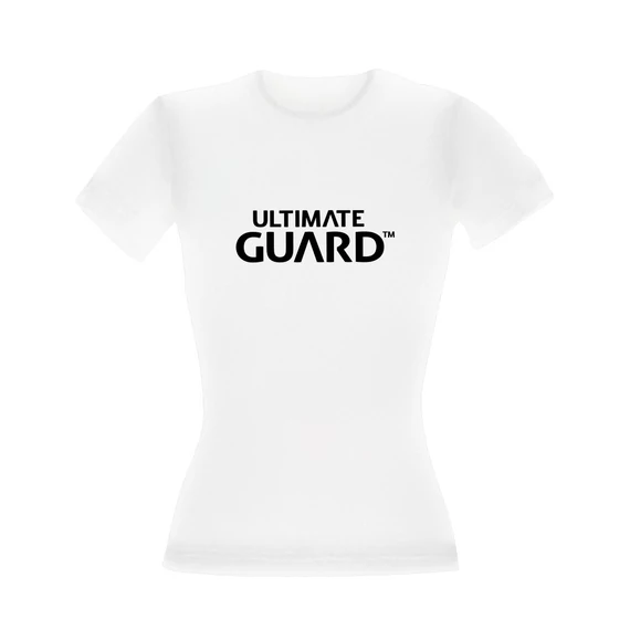 Ultimate Guard Ladies T-Shirt Wordmark White Size L