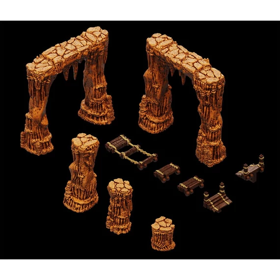 WarLock Tiles Accessory: Dripstone Bridges