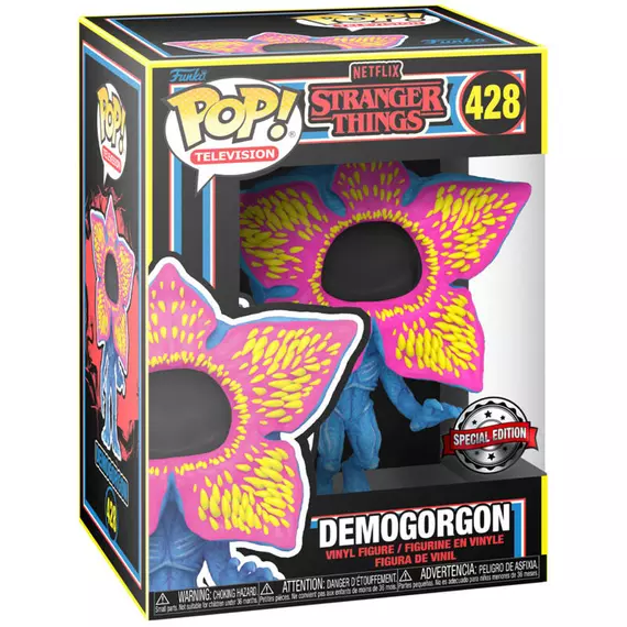 POP figure Stranger Things Open Face Demogorgon Black Light Exclusive