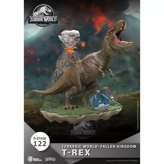Jurassic World: Fallen Kingdom D-Stage PVC Diorama T-Rex 13 cm Szobor