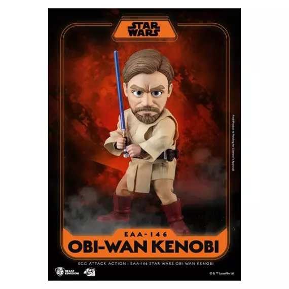Előrendelhető Star Wars Egg Attack Action Figura Obi-Wan Kenobi 16 cm