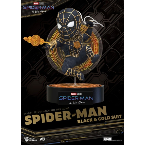 Spider-Man: No Way Home Egg Attack Akció Figura Spider-Man Black & Gold Suit 18 cm