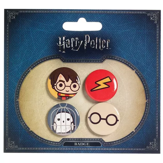 Harry Potter Cutie Kitűző Csomag 4 Darabos Harry Potter & Hedwig