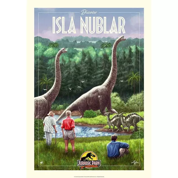 Jurassic Park Art Print 30th Anniversary Edition Limited Isla Nublar Edition 42 x 30 cm Poszter