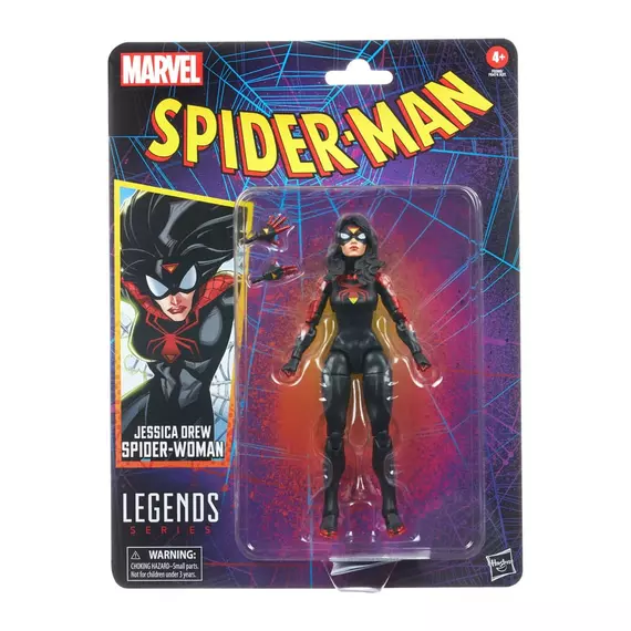 Spider-Man Marvel Legends Retro Collection Akció Figura Jessica Drew Spider-Woman 15 cm