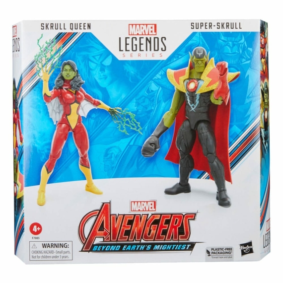 Avengers: Beyond Earth's Mightiest Marvel Legends Akció Figuras Skrull Queen & Super-Skrull 15 cm