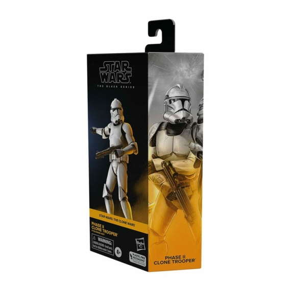 Star Wars: The Clone Wars Black Series Akció Figura - Phase II Clone Trooper 15 cm